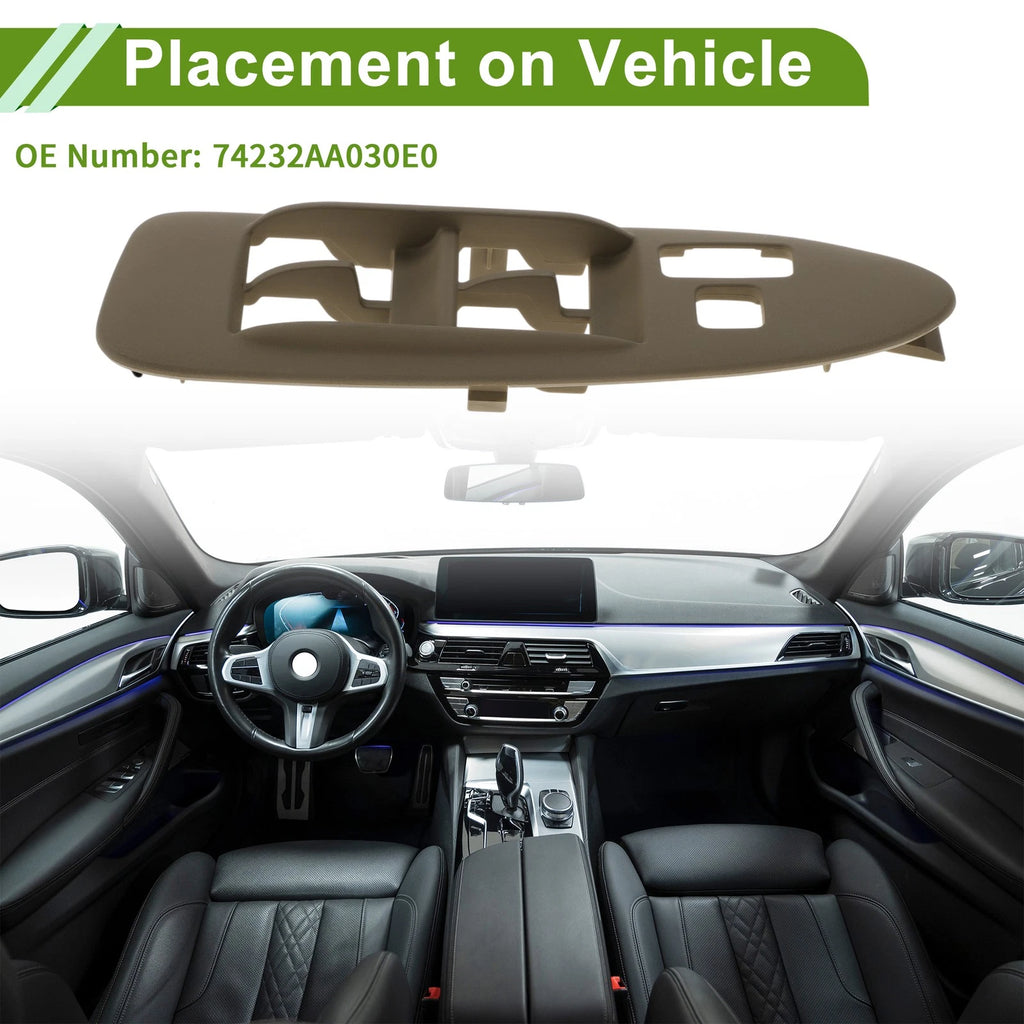 Left Side Window Switch Bezel Cover for Toyota Camry (1997–2001) No.74232AA030E0