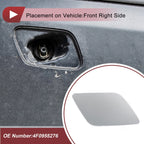 Front Right Washer Nozzle Cover Cap for Audi A6 (2005–2008) Silver Tone
