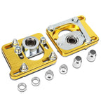 Adjustable Camber Caster Plates for Ford Mustang (1994–2004) - 2.5" Gold