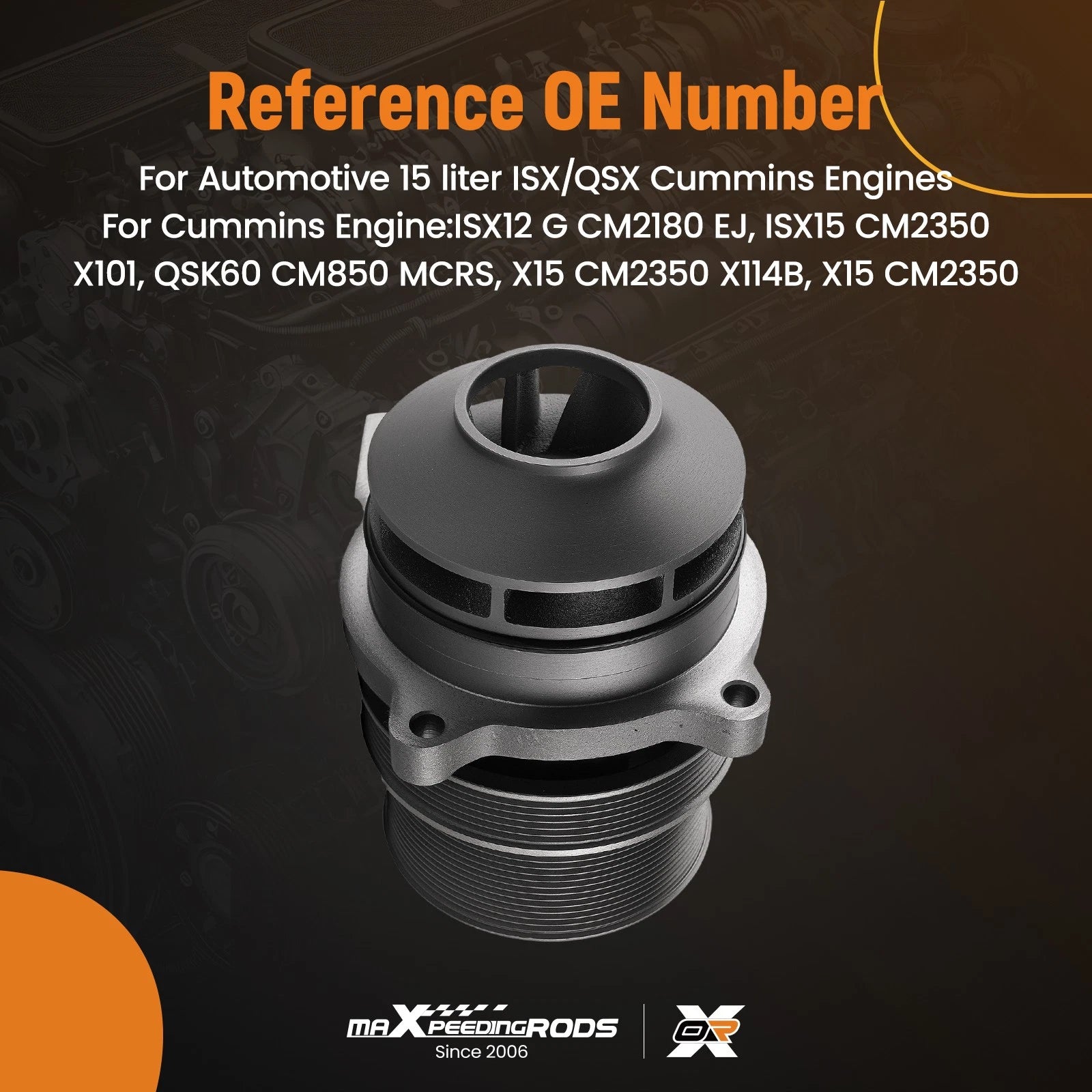 Water Pump for Cummins X15 CM2350 (2018–2024)