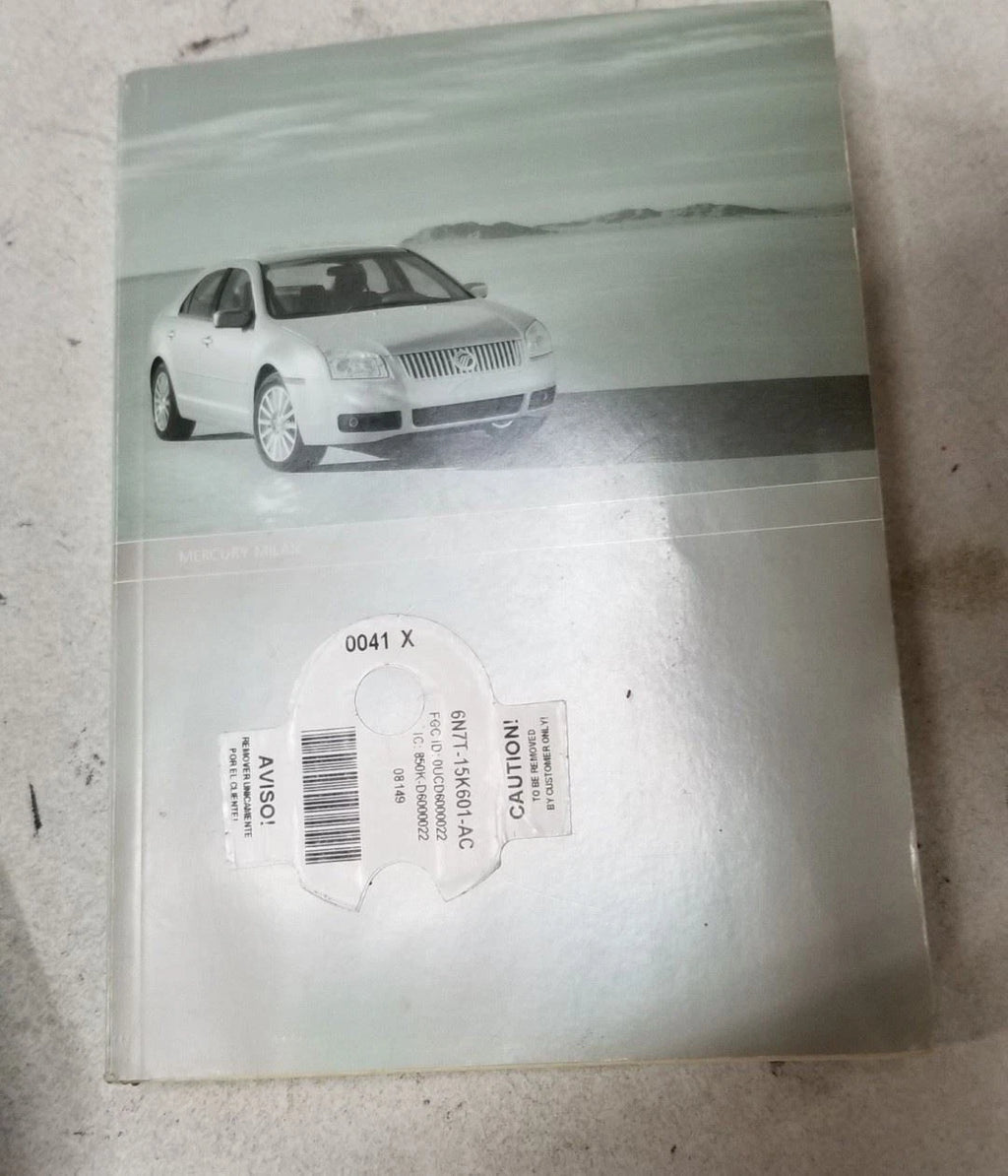 Factory Owners Manual Set for Mercury Milan (2009)