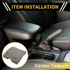 Center Console Armrest Cover for Dodge Ram Microfiber Leather Grey