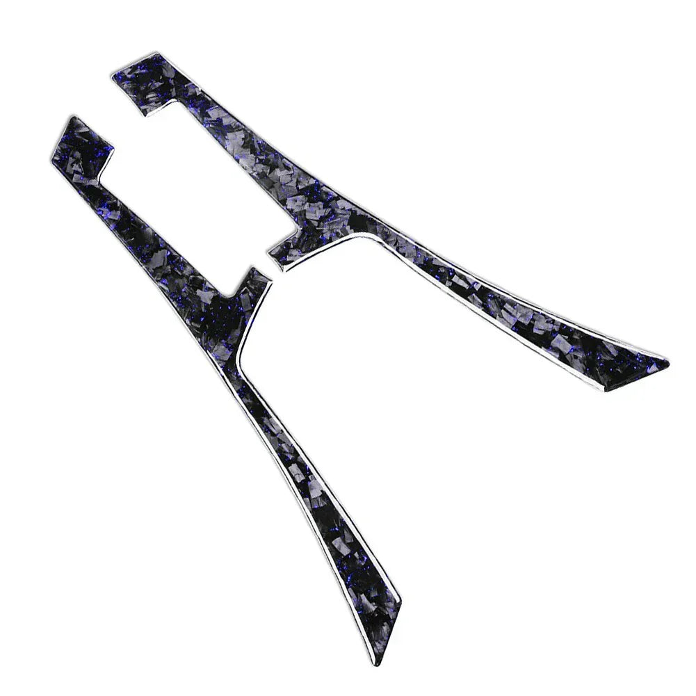 Forged Blue Console Panel Trim for Infiniti Q50 Q60 (2014-2019)