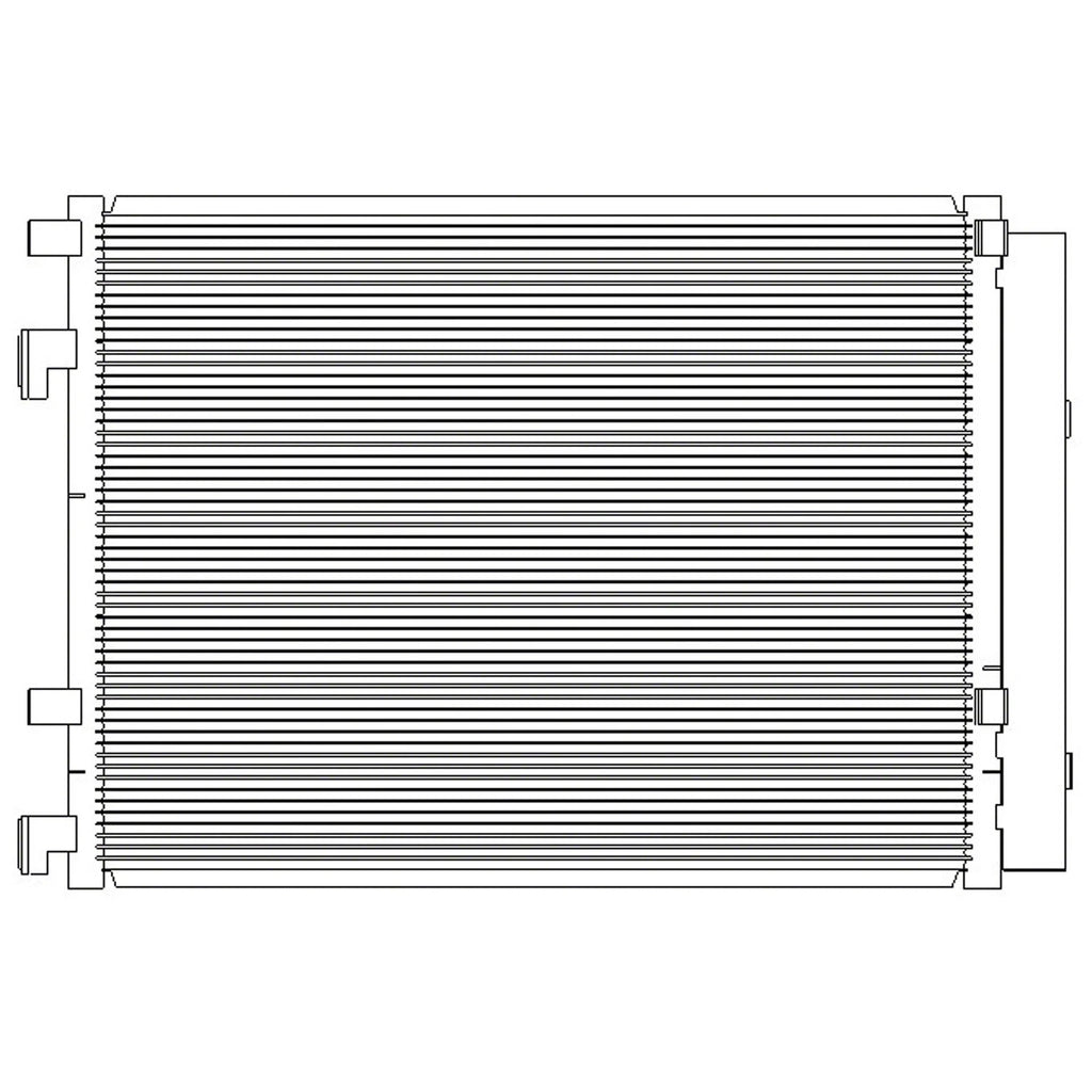 Replacement A/C Condenser Repair Part For 2013-2016 Hyundai Veloster