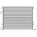 Replacement A/C Condenser Repair Part For 2013-2016 Hyundai Veloster