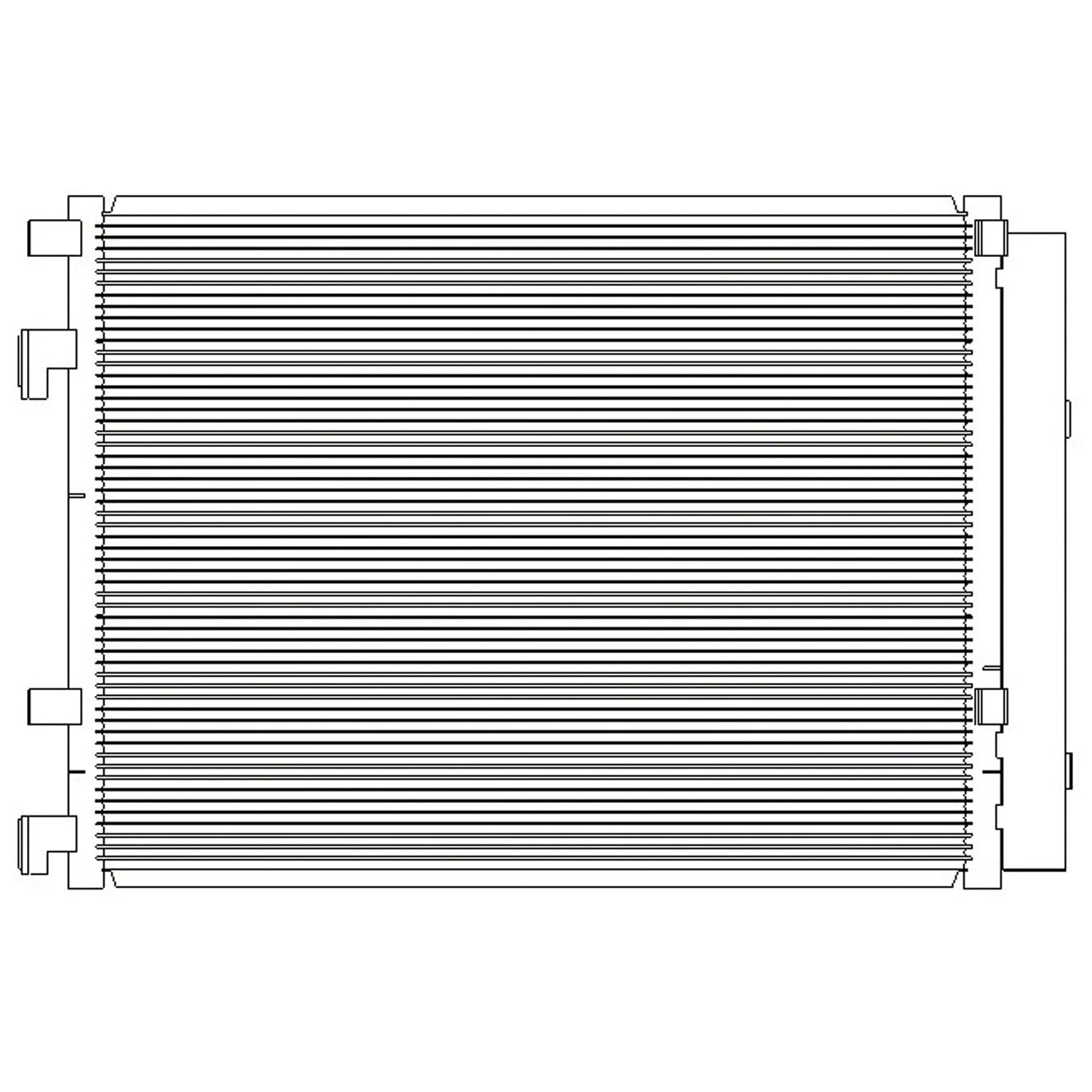 Replacement A/C Condenser Repair Part For 2013-2016 Hyundai Veloster