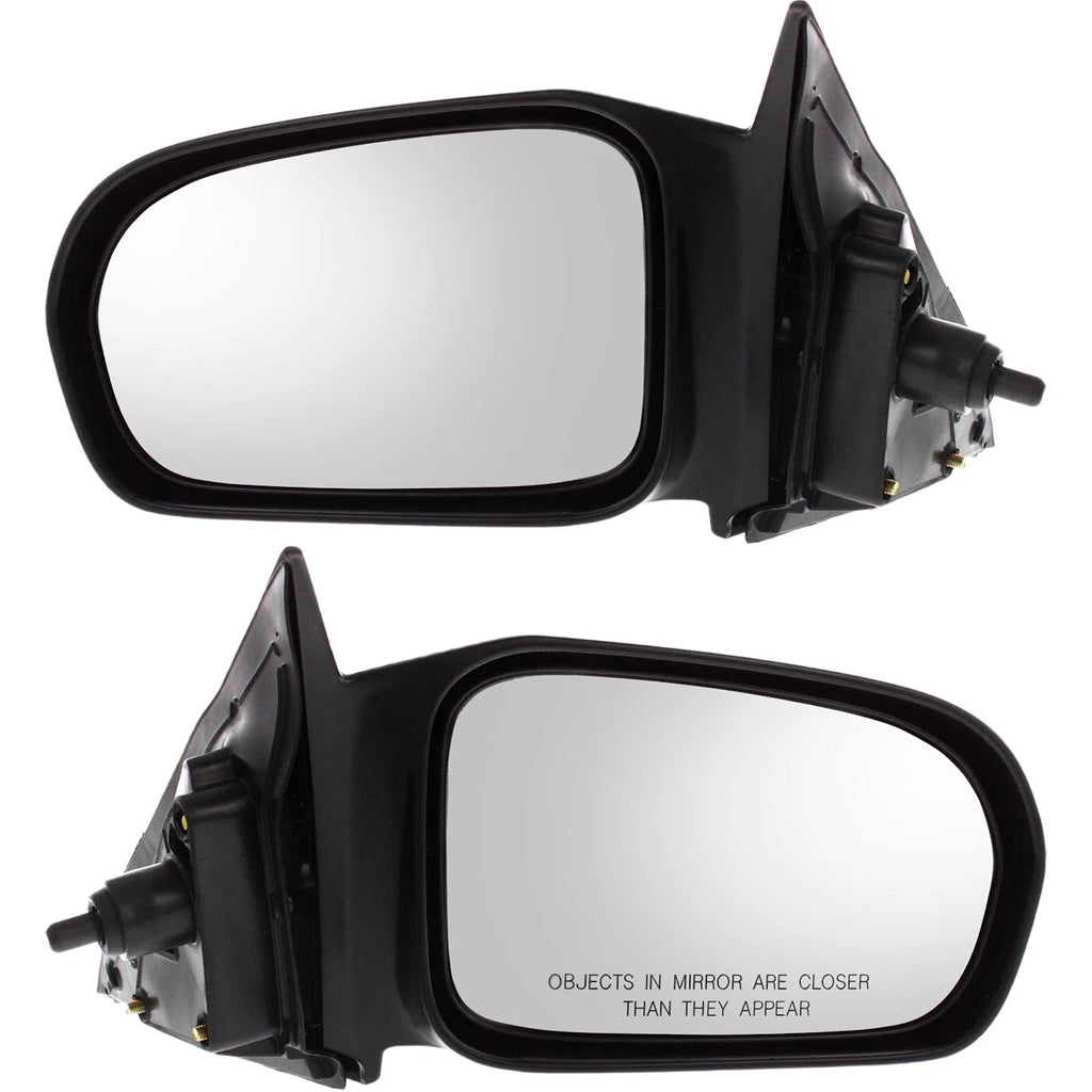 Set of 2 Manual Remote Side Mirrors for Honda Civic Coupe (2001–2005)