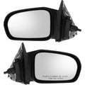 Set of 2 Manual Remote Side Mirrors for Honda Civic Coupe (2001–2005)