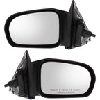 Set of 2 Manual Remote Side Mirrors for Honda Civic Coupe (2001–2005)