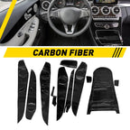 Carbon Fiber Pattern Interior Trim Decal for Mercedes Benz C-Class GLC (2015–2018)