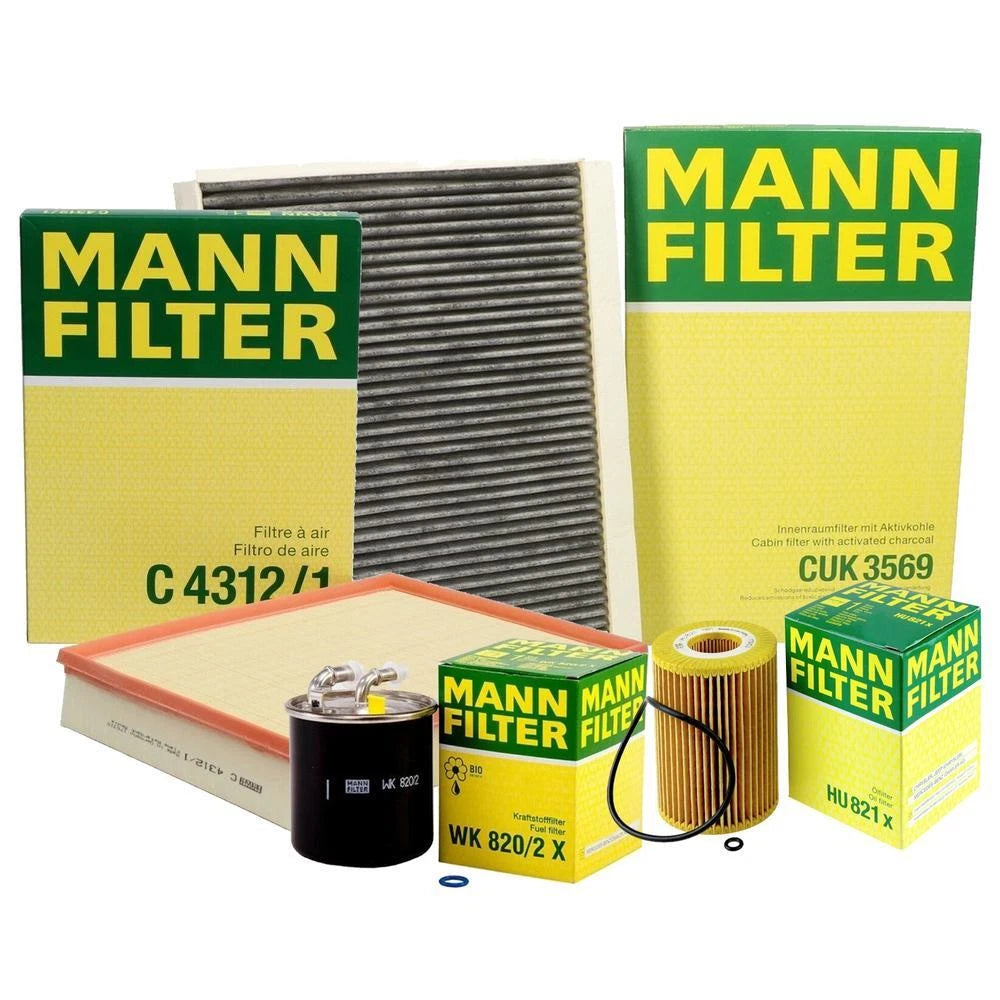 Mann Oil Air Carbon Cabin Fuel Filter Service Kit for MB Sprinter W906 (2007–2018)
