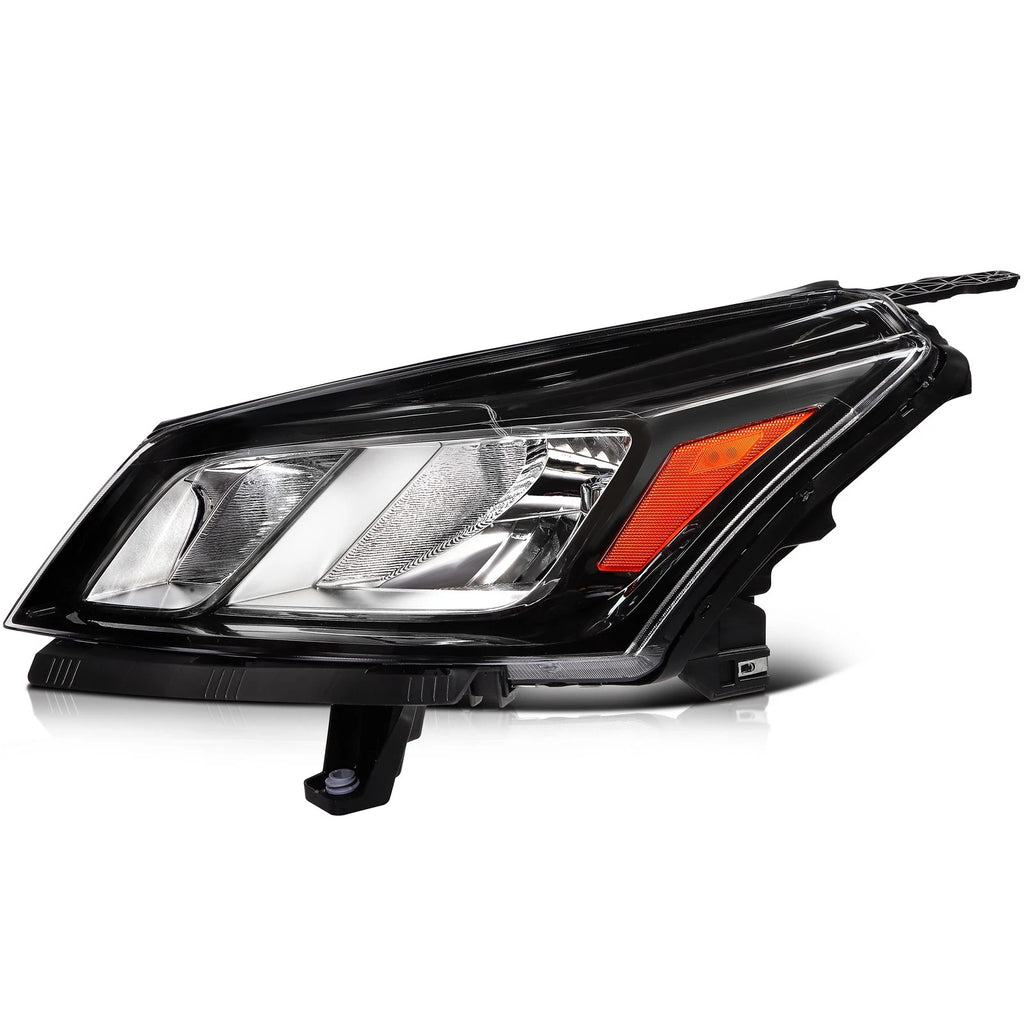 Headlight Assembly Set for Chevy Traverse (2013-2017) Black Housing