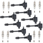 Set of 8 Ignition Coils & Spark Plugs for Infiniti QX56 Nissan Armada (2004–2015)