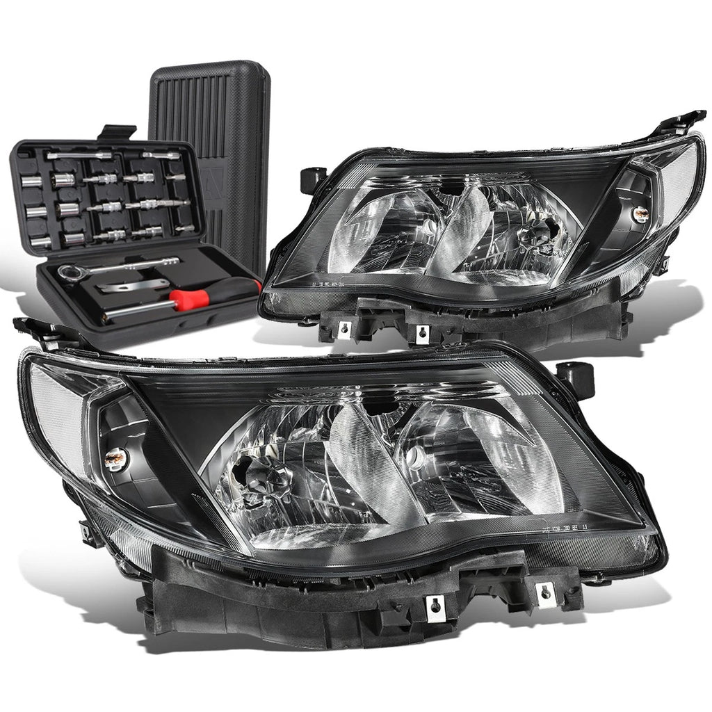 Black Clear Signal Headlights for Subaru Forester (2009–2013)