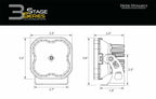 Ditch Light LED Kit Yellow for Diode Dynamics SS3 Ford Bronco (2021–2025)