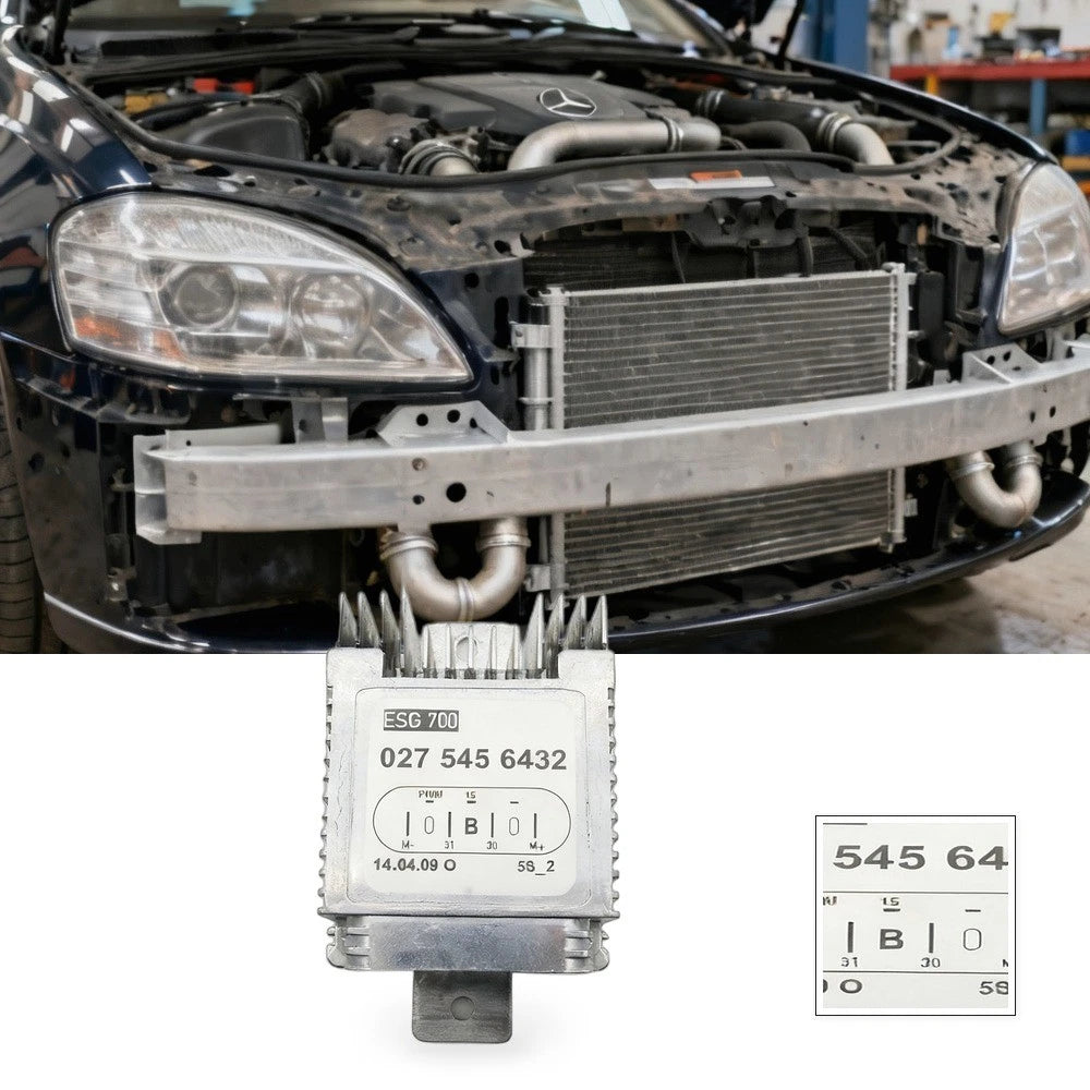 Cooling Fan Module for Mercedes W220 S430 S500 (2000–2006)