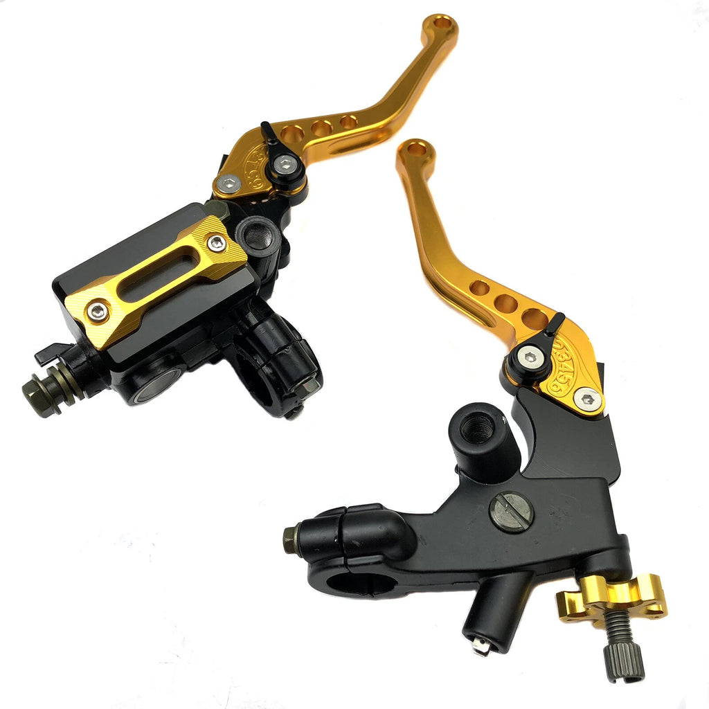 CNC 7/8'' Brake Clutch Master Cylinder Lever Kit for Universal Motorcycle