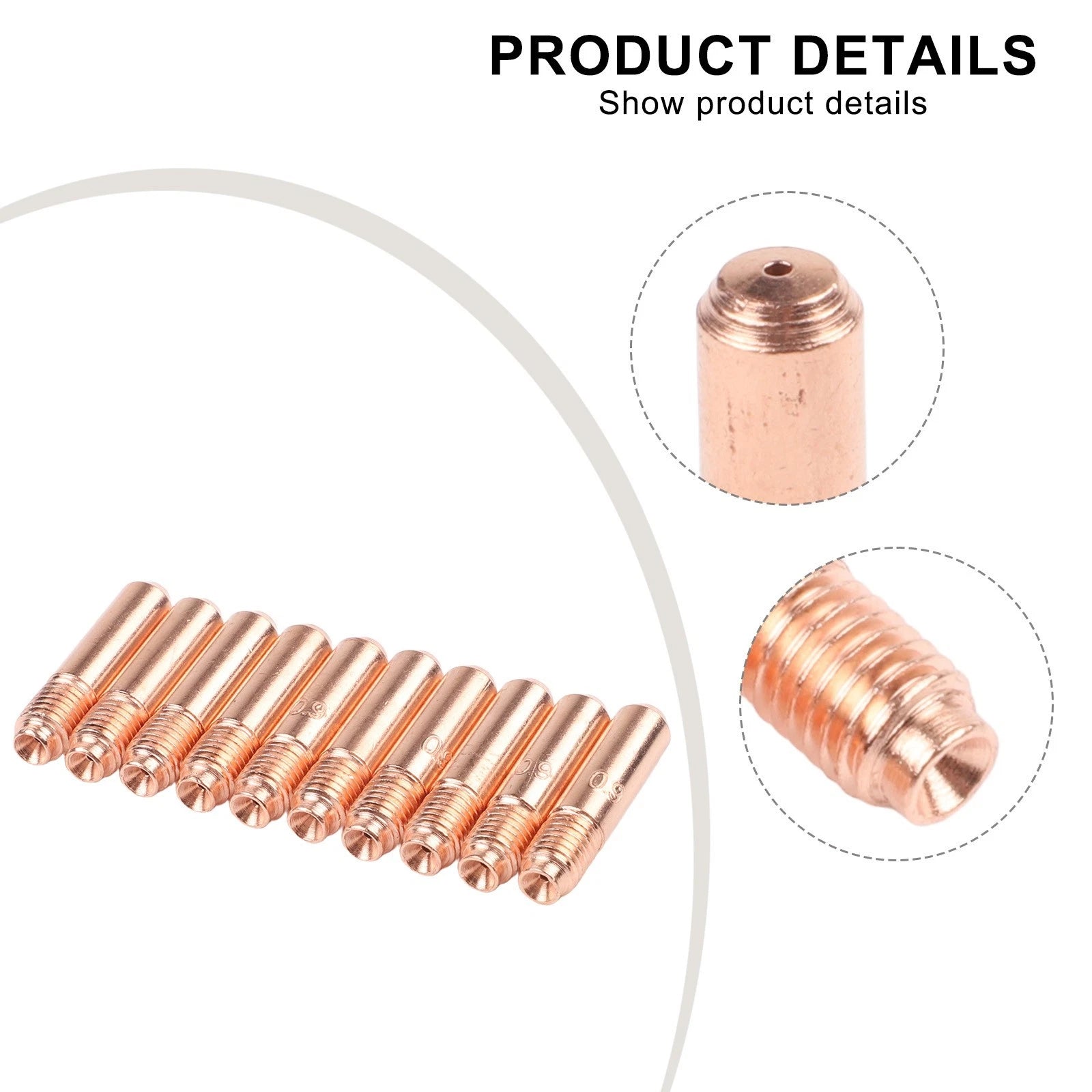 10pcs Contact Tips for Miller Hobart MIG Welding (0.035 inches)