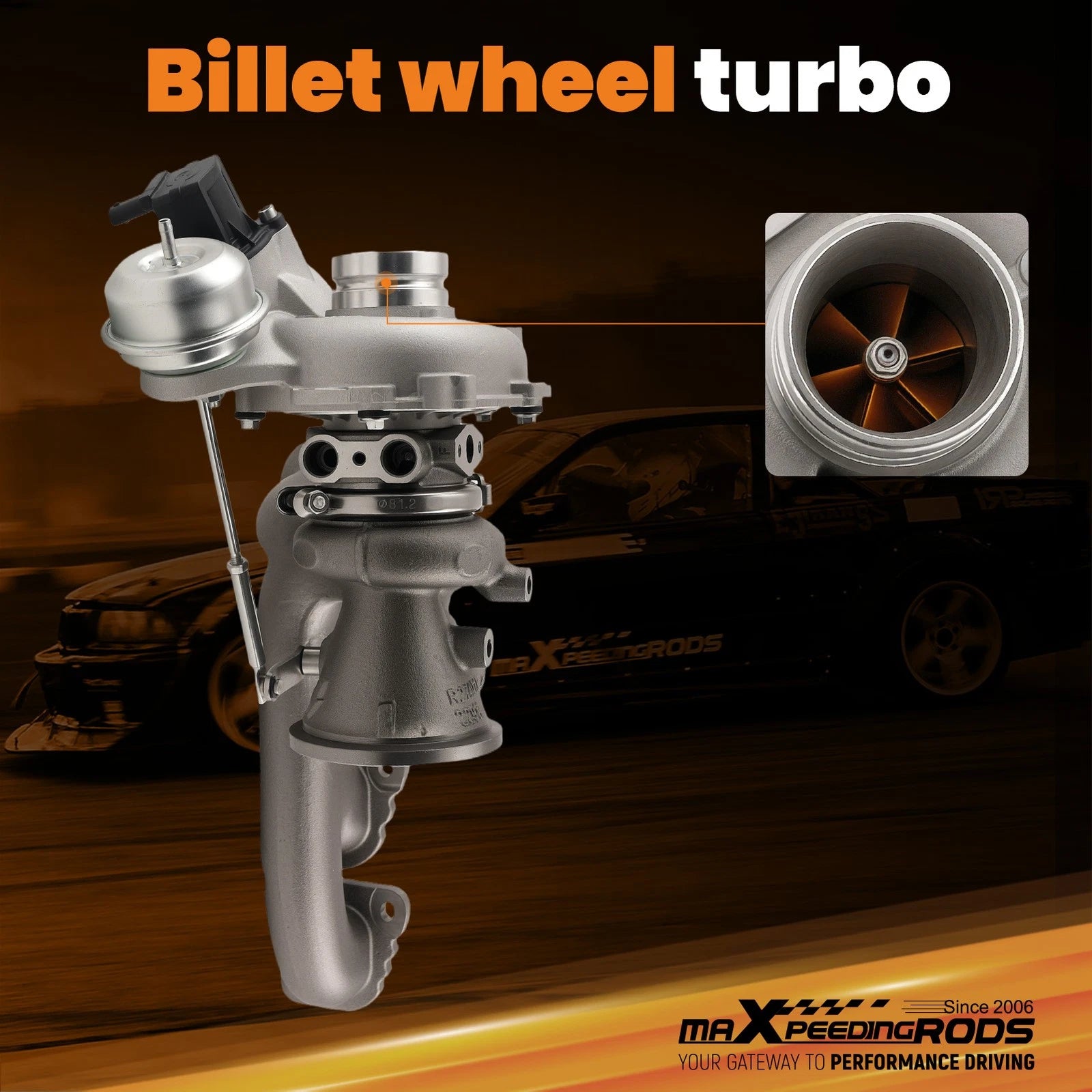 Billet Turbocharger for Mercedes-Benz C300 E300 GLC300 SLC300 2.0L (2015–2020)