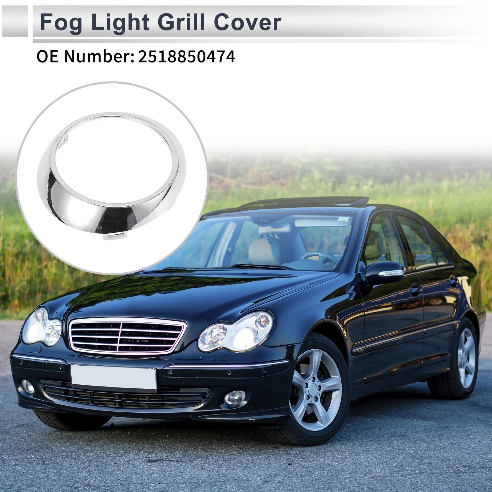 Front Right Fog Light Grill for Mercedes Benz W251 (2006-2010)