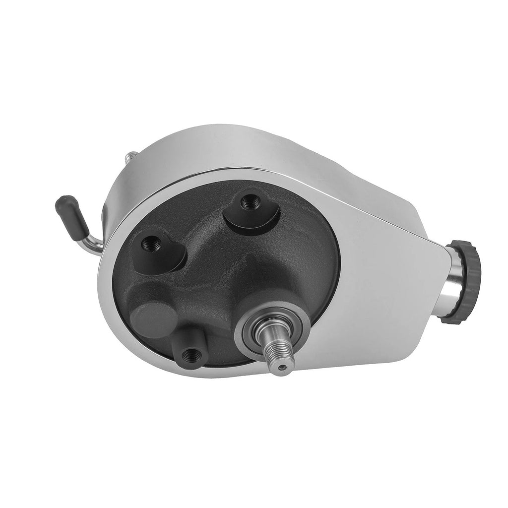 Chrome Power Steering Pump for Chevy (Saginaw 5/8" Keyed Shaft)