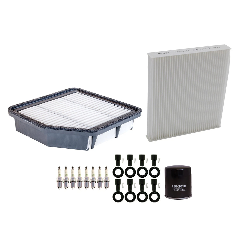 Denso Tune Up Kit & NGK 8 Spark Plug Boot Kit for Lexus GS430 (2001–2006)