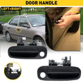 Set of 2 Outside Door Handle Light Black for Toyota Corolla, Chevy Prizm