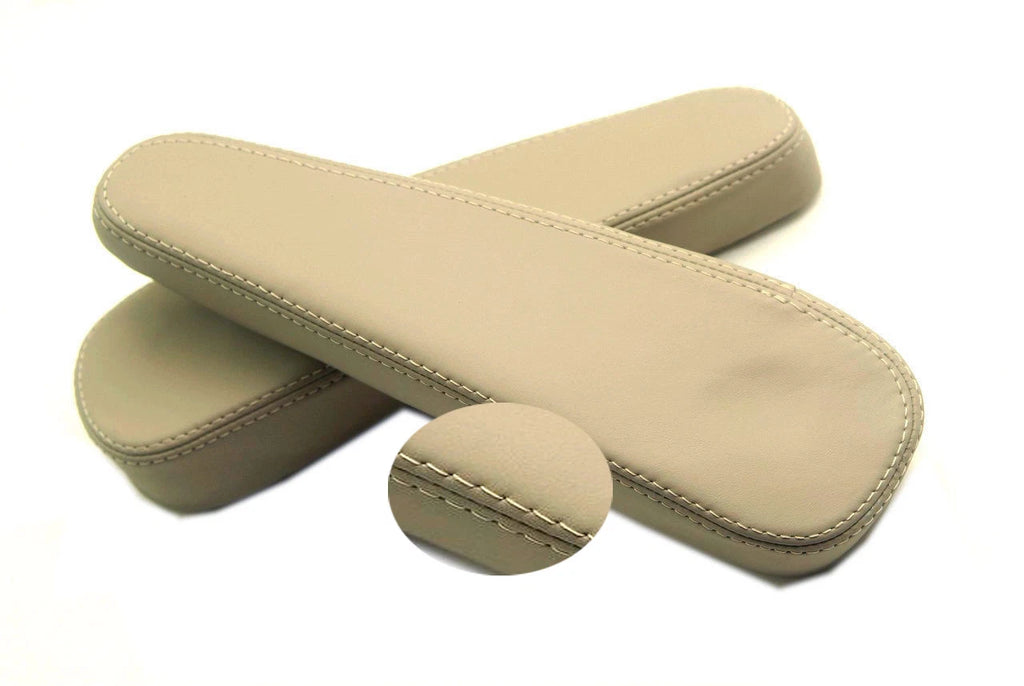 Front Seat Armrest Cover for Isuzu Trooper (1992–2002) Beige Leather Synthetic