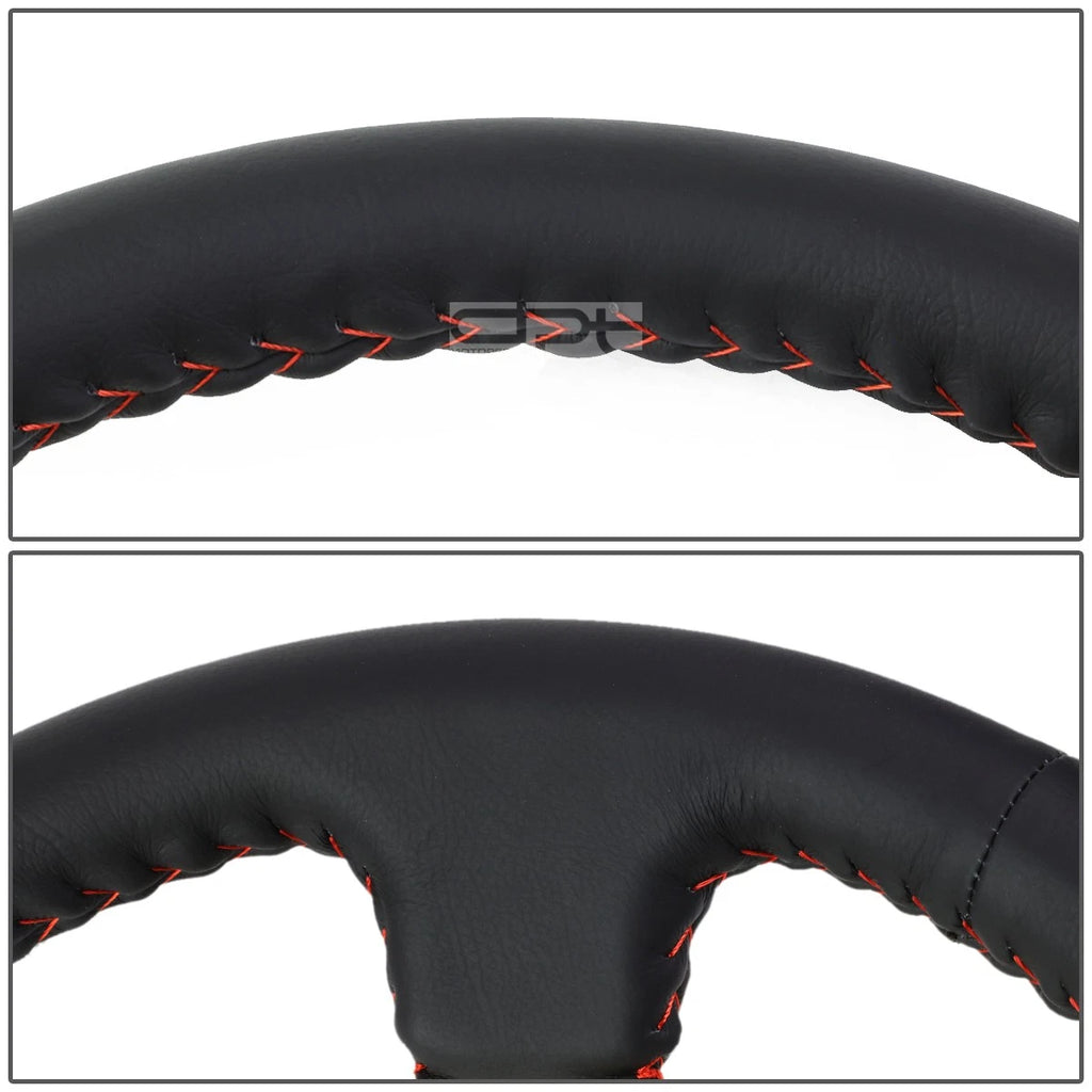 NRG 35cm Deep Dish Steering Wheel for Universal Fit (3" Deep, Gold Spokes)