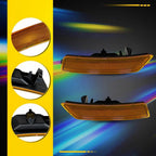 2Pcs Amber Bumper Side Marker Light Housings for Volkswagen Beetle (2012–2019)