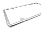 Chrome License Plate Frame Slim Style for US Standard Plate (Universal)
