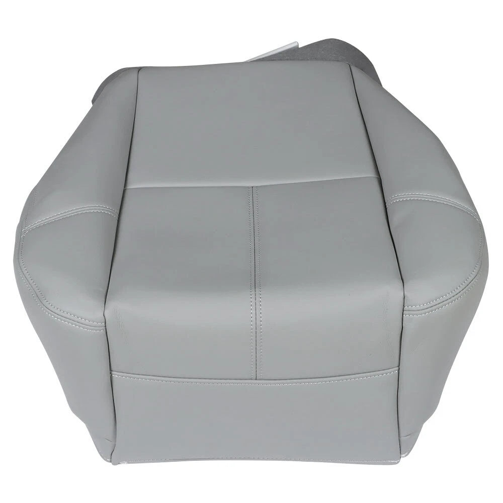 Leather Driver Bottom Seat Cover for Chevy Silverado 1500 2500 3500 (2007–2014)