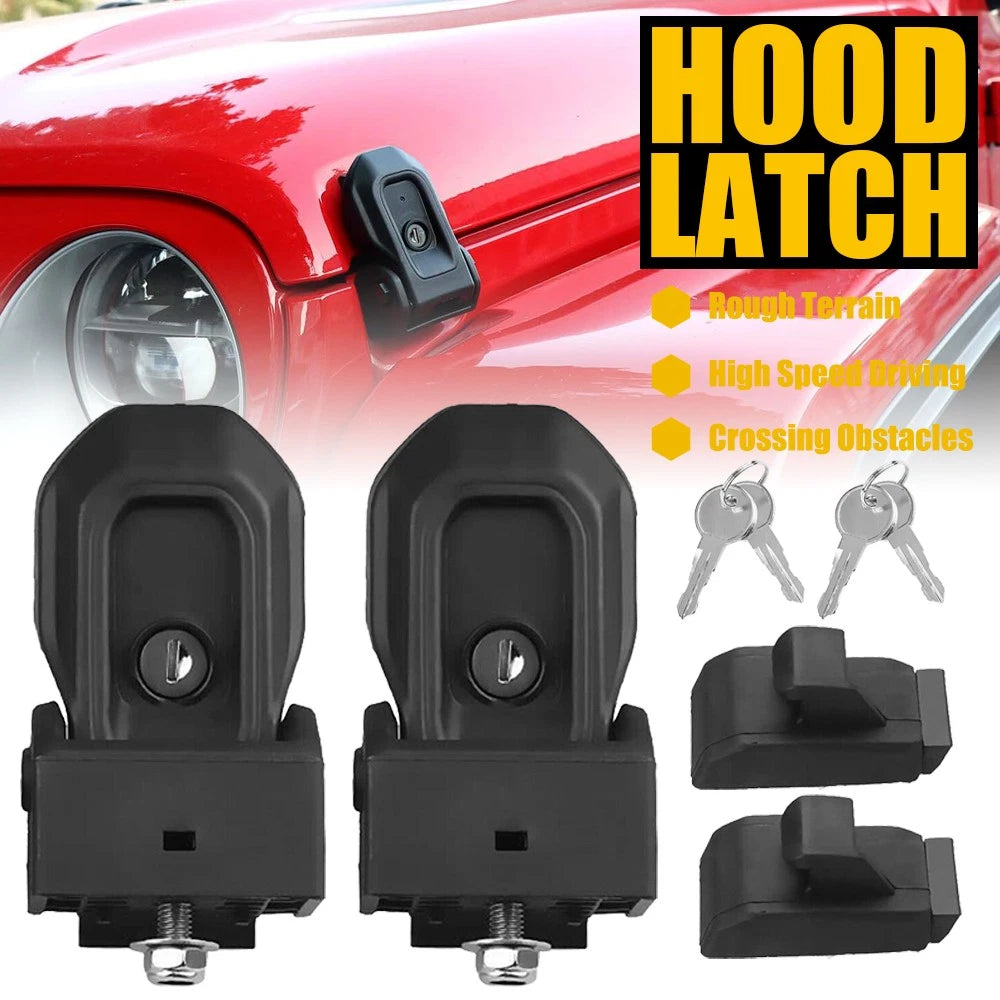 Hood Latches Catch Lock for Jeep Wrangler JL JLU Gladiator JT (2018–2023)