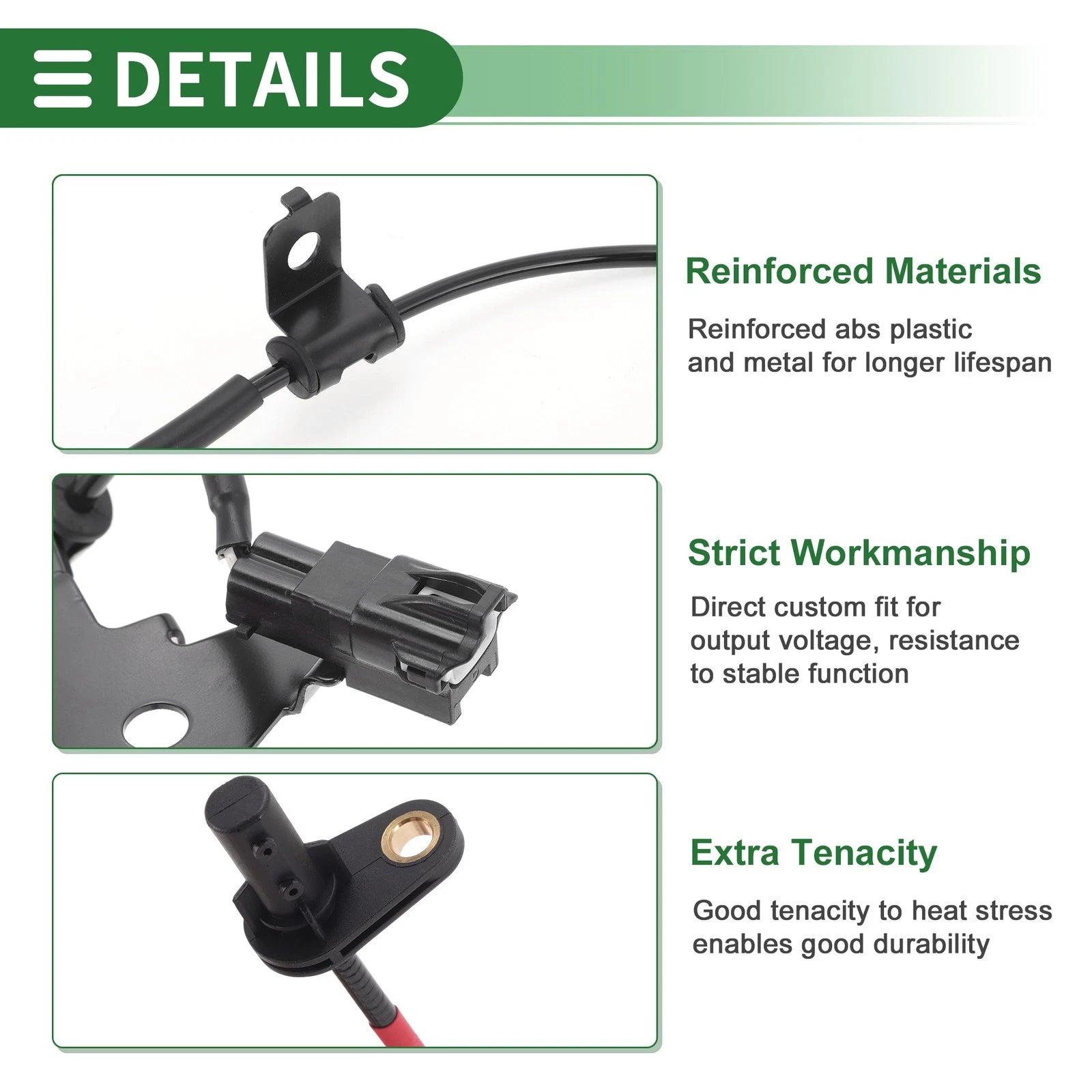 ABS Wheel Speed Sensor No. 956812W000 for Hyundai Santa Fe (2013–2018)