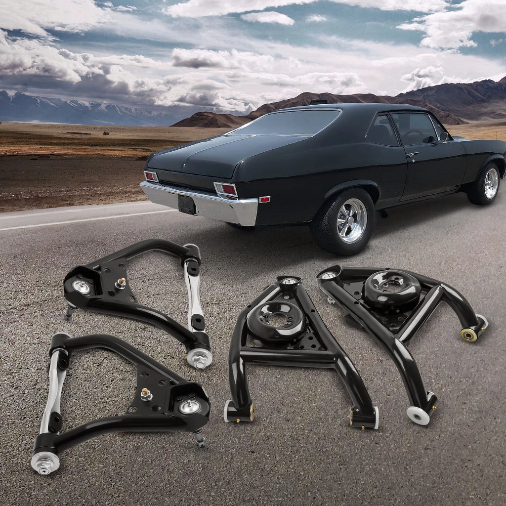 Set of 2 Upper Lower Tubular Control Arms for Camaro Nova Omega (1967–1974)
