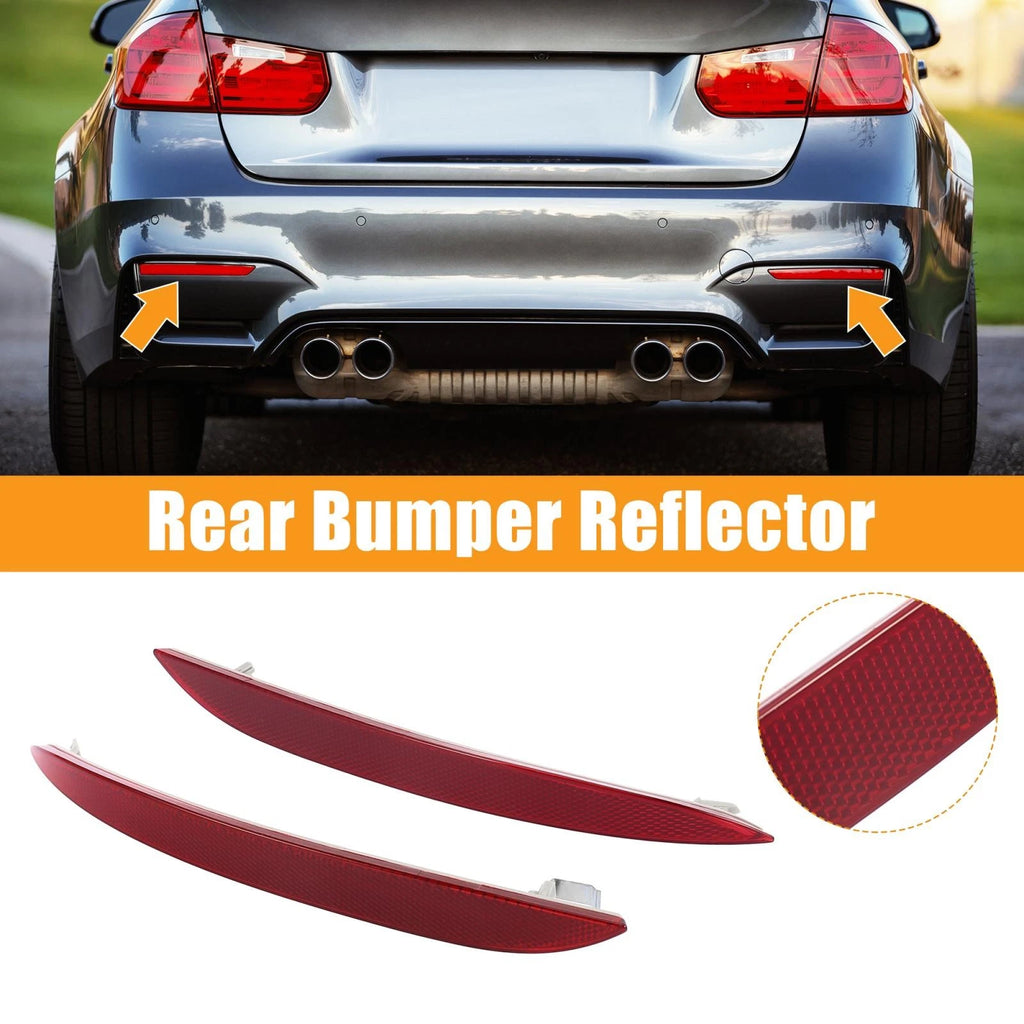 Pair Rear Bumper Reflectors for BMW 528i 550i (2011–2016) 63147183913 63147183914