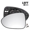 Left Side White Mirror Glass w/ Back for KIA Rio (2012–2016)