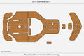 EVA Foam Teak Deck Flooring Mat for Hurricane S211 (2015)