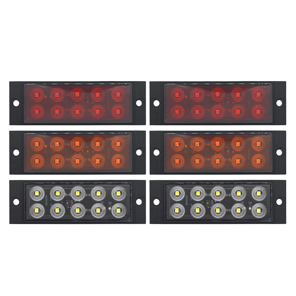 10 LED Side Marker Lamps for Trailer Truck Lorry Camper RV