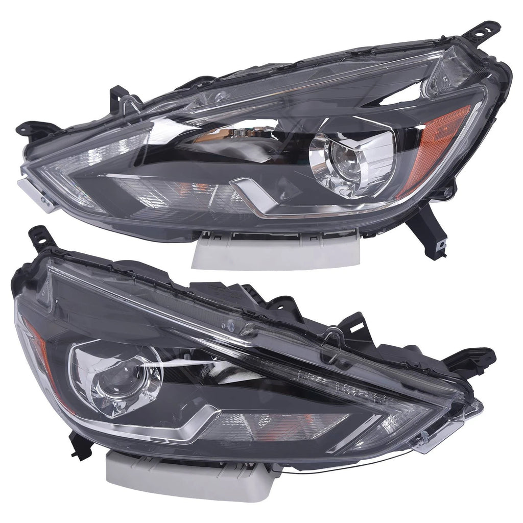 Set of 2 LED Headlights with DRL for Nissan Sentra (2016–2019)