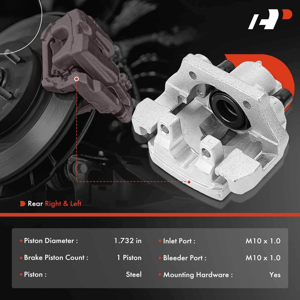 Pair Rear Brake Calipers for BMW X5 X6 (2007-2019)