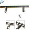 50Pack 5" T Bar Handles for Kitchen Cabinets - Stainless Steel