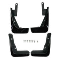 Mud Flap Splash Guard Front Rear L&R ABS Gloss Black for Lexus IS (2013–2020)
