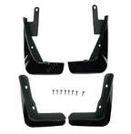 Mud Flap Splash Guard Front Rear L&R ABS Gloss Black for Lexus IS (2013–2020)