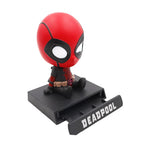Shaking Head Phone Bracket for Car Dashboard - Deadpool Decorative Gift