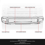 Chrome Front Bumper Face Bar for Ford F-250 F-350 SD (2023–2025)