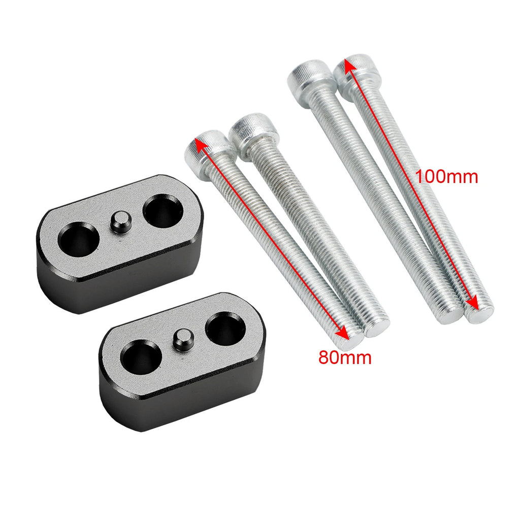 20 mm Black Handlebar Risers for Tiger 800 & XC, XCa, XCx, XR, XRt, XRx (2010–2020)