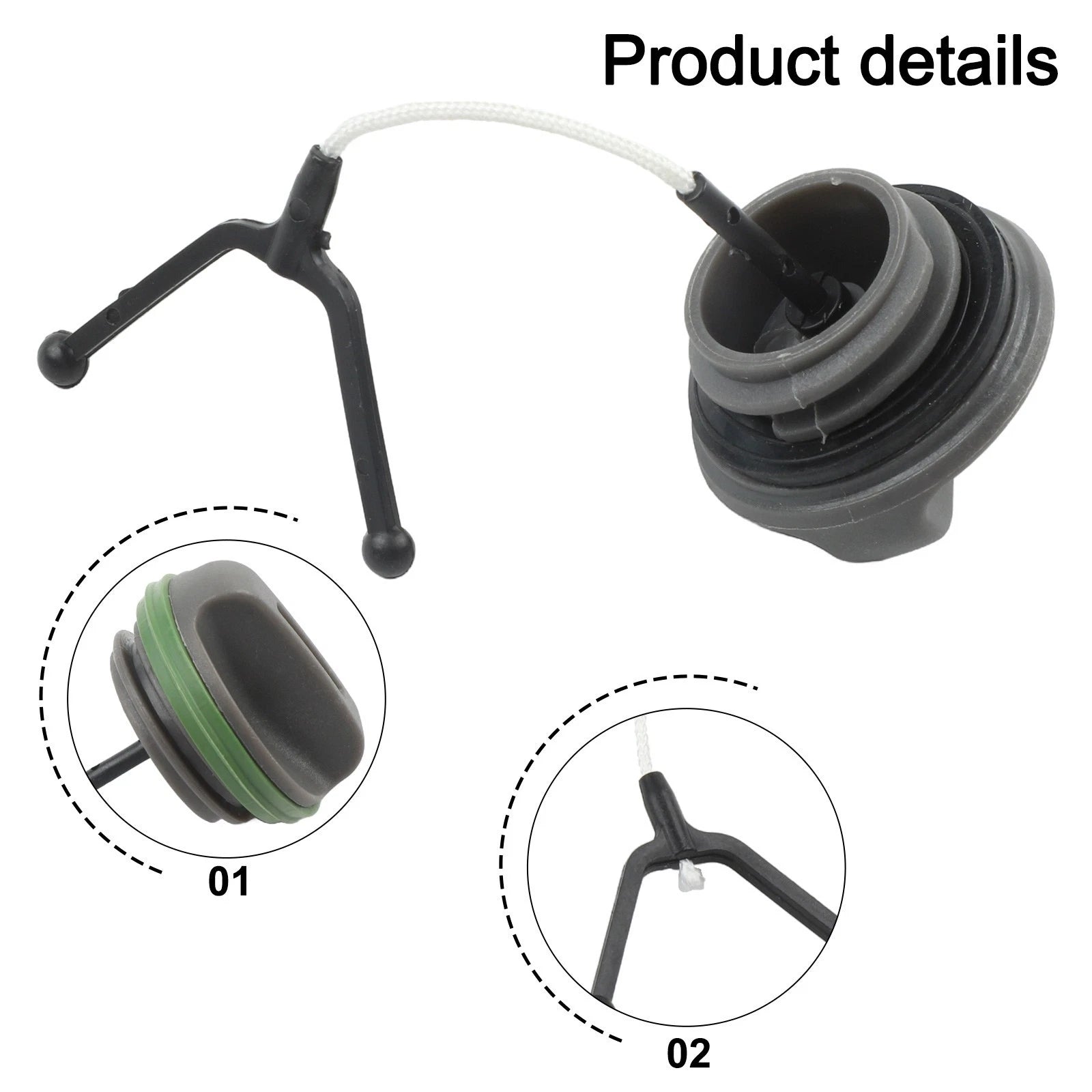 Oil Fuel Cap Kit for T435, 350, 345, 340, 346 537281502, 5372815-02