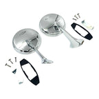 Left Chrome Exterior Door Mirror Replacement for 1965–1966 Chevy Impala