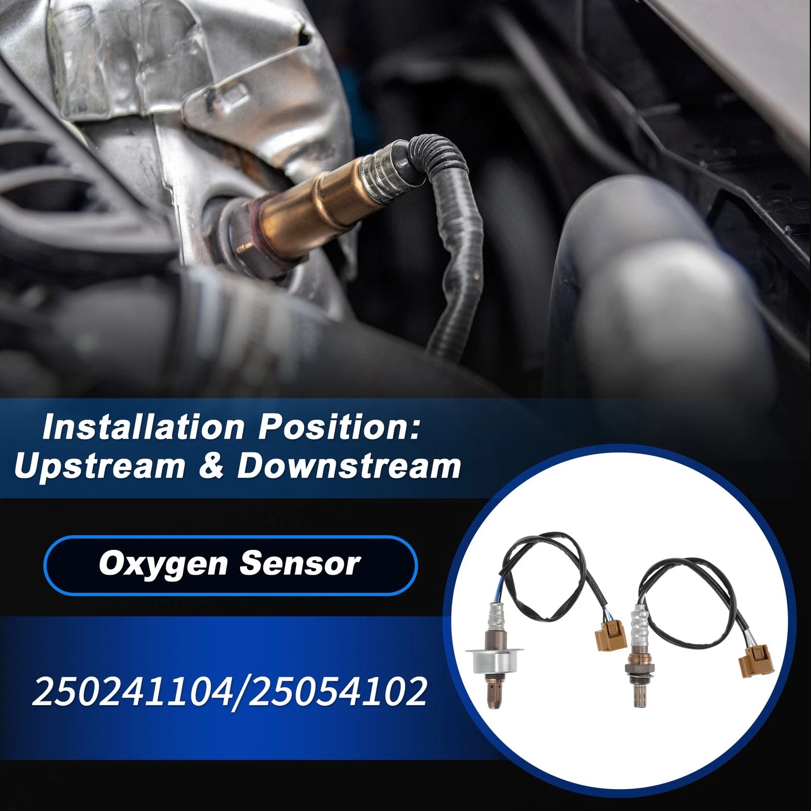 2X Upstream & Downstream Oxygen Sensor for Nissan Versa L4 1.6L (2014–2017)